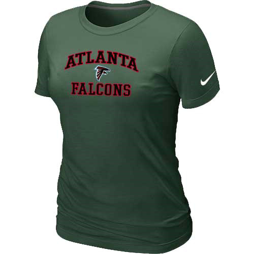 Nike Atlanta Falcons Women's Heart & Soul NFL T-Shirt - Dark Green